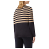 PERSONA by Marina Rinaldi maglia blu righe beige 2423366036600 LIEGI