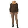 PERSONA by Marina Rinaldi brown sequin cardigan 2423346152600 BASKET MADE IN ITALY