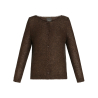 PERSONA by Marina Rinaldi brown sequin cardigan 2423346152600 BASKET MADE IN ITALY