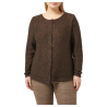 PERSONA by Marina Rinaldi brown sequin cardigan 2423346152600 BASKET MADE IN ITALY