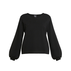 PERSONA By Marina Rinaldi black women's sweater 2423366192600 SAGITTA