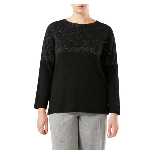 PERSONA By Marina Rinaldi N.O.W line women's sweater with silver lurex 2423366095600 ZANNATA MADE IN ITALY
