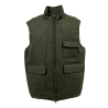 L’IMPERMEABILE men's shetland wool gilet with zip HUGH P SHET MADE IN ITALY
