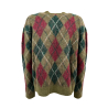 INDI&COLD women's cardigan argyle design AX665 MADE IN ITALY