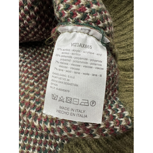 INDI&COLD women's cardigan argyle design AX665 MADE IN ITALY