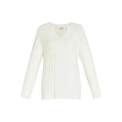 PERSONA by Marina Rinaldi linea N.O.W maglia donna latte  2423366096600 ELICHE MADE IN ITALY