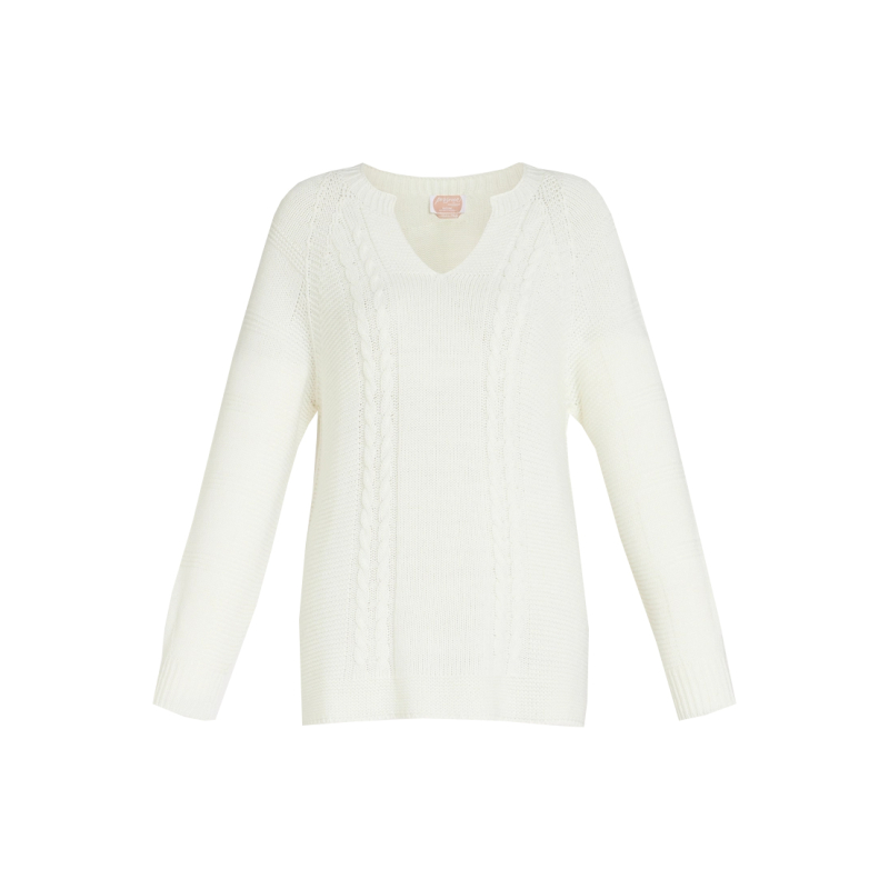 PERSONA by Marina Rinaldi linea N.O.W maglia donna latte  2423366096600 ELICHE MADE IN ITALY