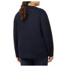 PERSONA by Marina Rinaldi N.O.W line blue sweater with braids 2423366096600 LEONIDA MADE IN ITALY