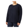 PERSONA by Marina Rinaldi N.O.W line blue sweater with braids 2423366096600 LEONIDA MADE IN ITALY