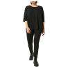 PERSONA by Marina Rinaldi leggings women's milan stitch black 2423786016600 OFFELIA