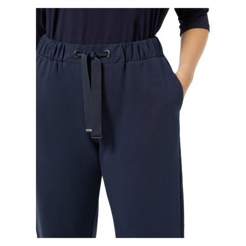 PERSONA by Marina Rinaldi women's trousers brushed sweatshirt blue 2423786031600 ANAGNI