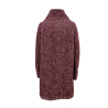 HANNAJ women's wool herringbone coat burgundy ONEIDE SVEVA MADE IN ITALY
