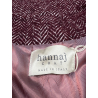 HANNAJ women's wool herringbone coat burgundy ONEIDE SVEVA MADE IN ITALY