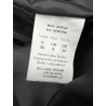 HANNAJ cappotto donna lana bicolore panna/nero ADELE DEBORAH MADE IN ITALY