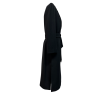 HANNAJ women's black wool coat long shawl SIRI DEBORA MADE IN ITALY
