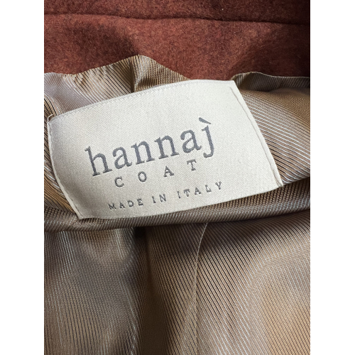 HANNAJ women's coat 3 buttons CHARLOTTE BAROLO MADE IN ITALY