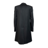 CHIARULLI cappotto donna slim nero 3 bottoni NOX DEBORA MADE IN ITALY
