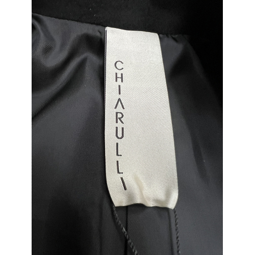 CHIARULLI women's slim black coat 3 buttons NOX DEBORA MADE IN ITALY