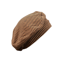 NEIRAMI basco donna righe nero/zucca AC07MS MADE IN ITALY
