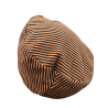 NEIRAMI basco donna righe nero/zucca AC07MS MADE IN ITALY