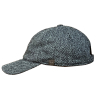 FERRANTE men's baseball hat with visor herringbone wool U22190 MADE IN ITALY