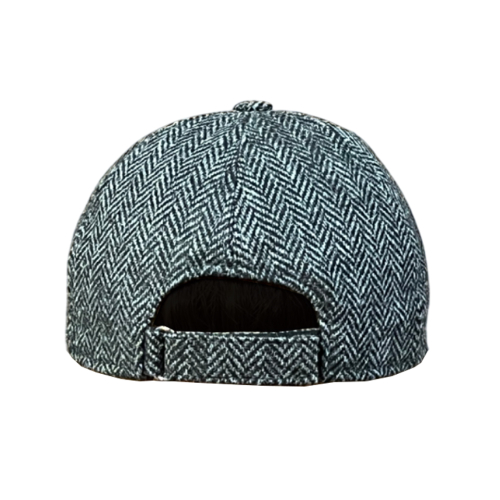 FERRANTE men's baseball hat with visor herringbone wool U22190 MADE IN ITALY
