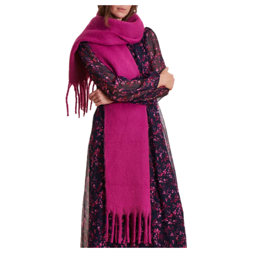 LA FEE MARABOUTEE sciarpa donna con frange unita COLONEL