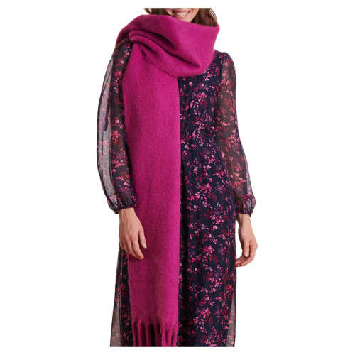 LA FEE MARABOUTEE sciarpa donna con frange unita COLONEL
