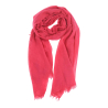 LA FEE MARABOUTEE sciarpa donna fuxia ZALOU 100% lana