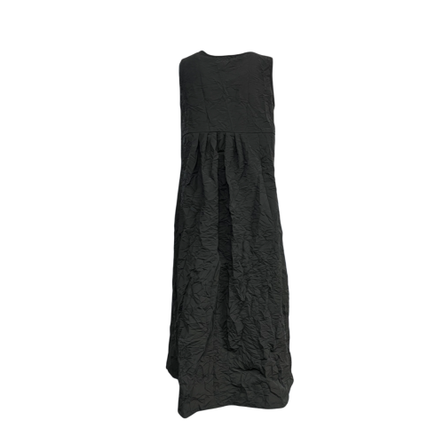NEIRAMI women's black dress wrinkled fabric oversized egg D002J0 MADE IN ITALY