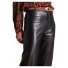 LA FEE MARABOUTEE pantalone donna ecopelle ZENO 100% poliuretano