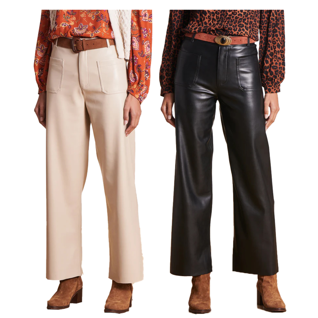 LA FEE MARABOUTEE pantalone donna ecopelle ZENO 100% poliuretano LA FEE MARABOUTEE pantalone donna ecopelle ZENO 100% poliuretano