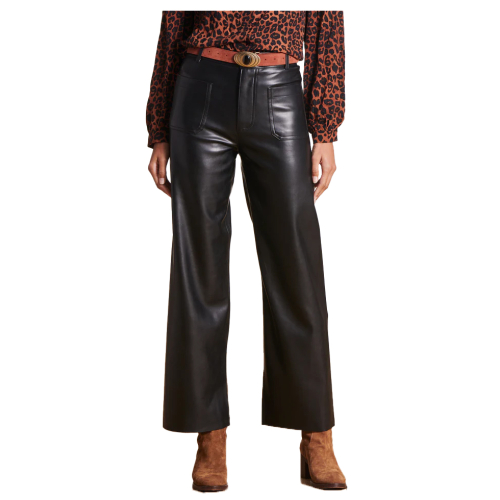 LA FEE MARABOUTEE pantalone donna ecopelle ZENO 100% poliuretano