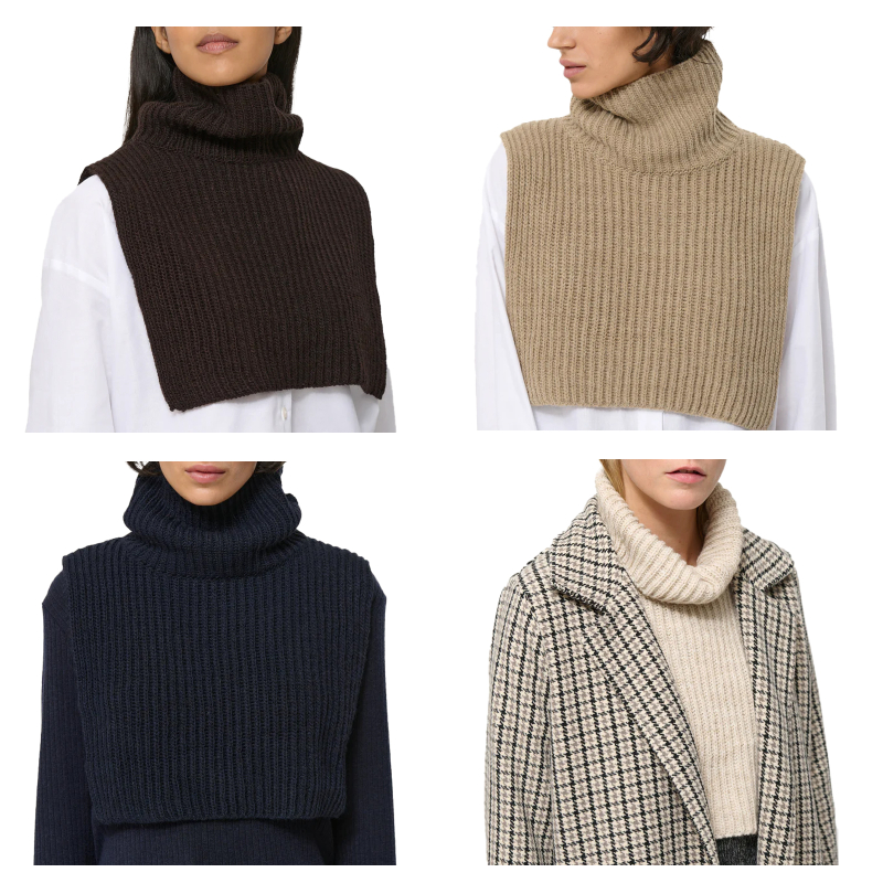 HUMILITY 1949 neck warmer bib English rib CILI MADE IN ITALY