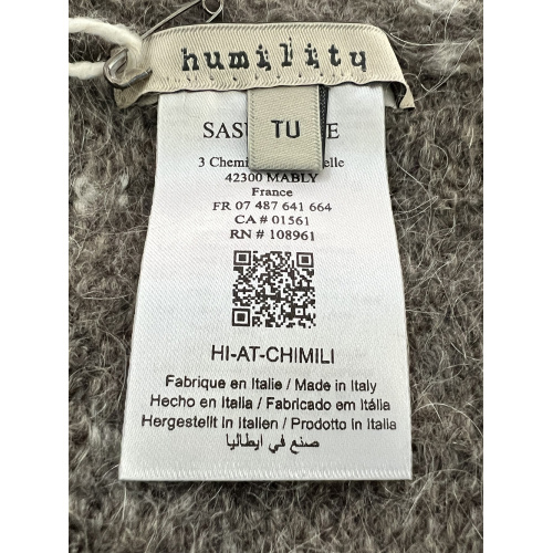 HUMILITY 1949 sciarpa donna lana melange CHIMILI MADE IN ITALY