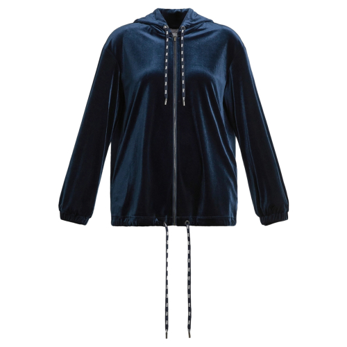 PERSONA by Marina Rinaldi blue chenille jacket 2423916032600 CHOPIN