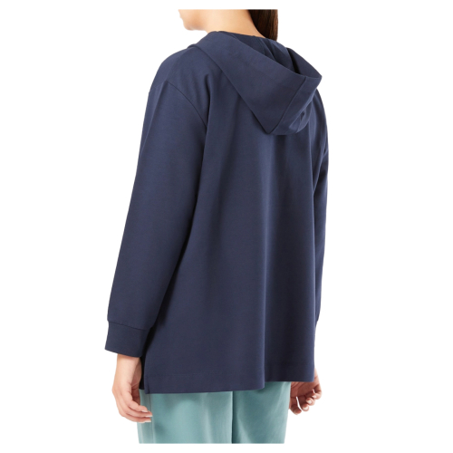PERSONA by Marina Rinaldi felpa donna blu 2423926011600 DEDALO 96% cotone 4% elastan