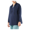 PERSONA by Marina Rinaldi felpa donna blu 2423926011600 DEDALO 96% cotone 4% elastan