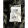 O’MER women's oversized shirt checked black/green OM086C MADE IN ITALY