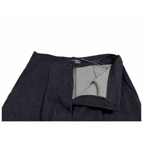 NEIRAMI women's dark jeans trousers DM02ND 98% cotton 2% elastane MADE IN ITALY