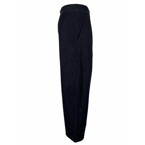 NEIRAMI pantalone donna jeans scuro DM02ND 98% cotone 2% elastan MADE IN ITALY
