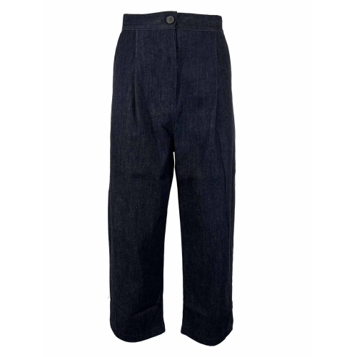NEIRAMI women's dark jeans trousers DM02ND 98% cotton 2% elastane MADE IN ITALY
