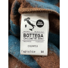 MADSON by BottegaChilometriZero men's cardigan diamond pattern leather/turquoise DU24713 MADE IN ITALY