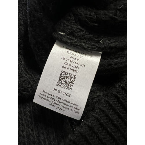 HUMILITY 1949 black women's cardigan CRIS MADE IN ITALY