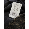 LA FEE MARABOUTEE blusa donna lurex nero/oro ZRATI-D MADE IN ITALY