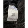LA FEE MARABOUTEE blusa donna lurex nero/oro ZRATI-D MADE IN ITALY