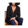 LA FEE MARABOUTEE women's short cardigan viscose black TANELO