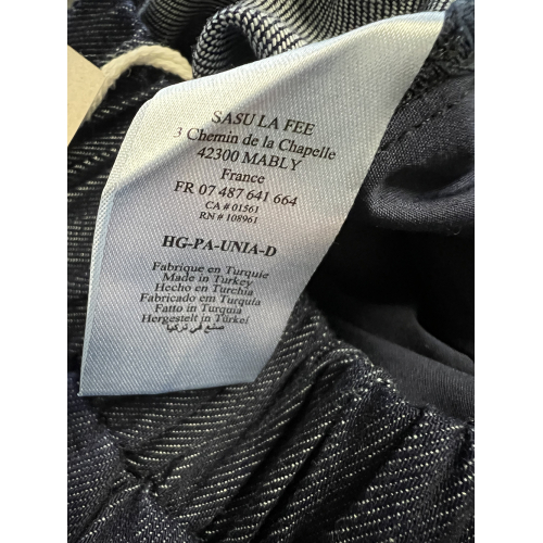 HUMILITY 1949 pantalone donna denim scuro ovetto UNIA 100% cotone
