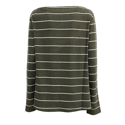 NEIRAMI women's flared sweater thin stripes B11RG MADE IN ITALY