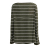 NEIRAMI women's flared sweater thin stripes B11RG MADE IN ITALY